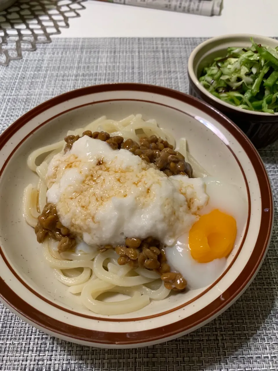 9月6日夜は温玉ぶっかけうどん|とももさん