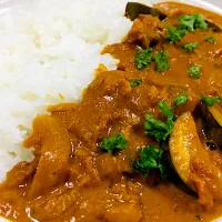 ズッキーニのクリームカレー