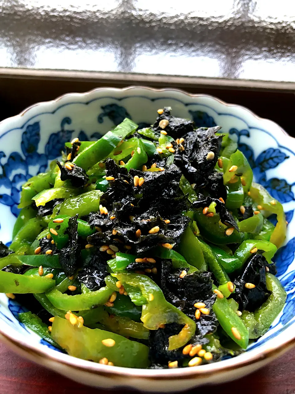 ピーマンと焼き海苔の和え物|みっちんさん