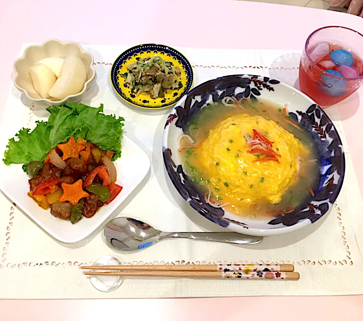 Snapdishの料理写真:塩ダレ天津丼|naomiさん