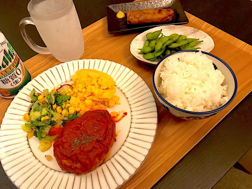 Snapdishの料理写真:#ハンバーグ定食|いちごさん