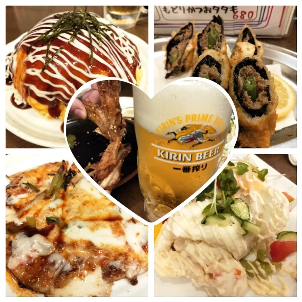 生中99円。5杯飲んで495円。ごちそうさまでした。|のぶさん