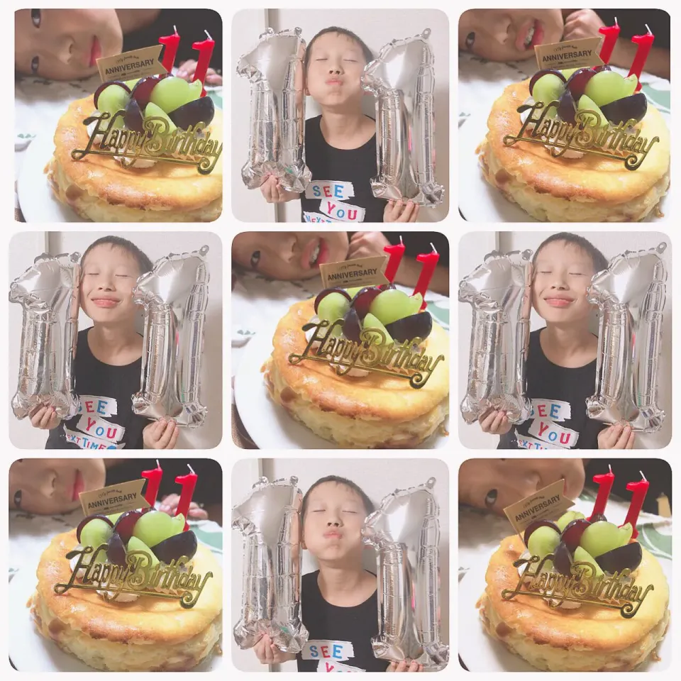 手作り誕生日チーズケーキ🥳👏🎉👦🏻|さくちんさん