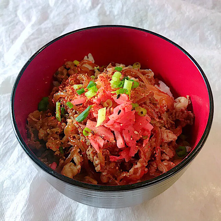 Snapdishの料理写真:普通の牛丼|かっちゃん杉さん