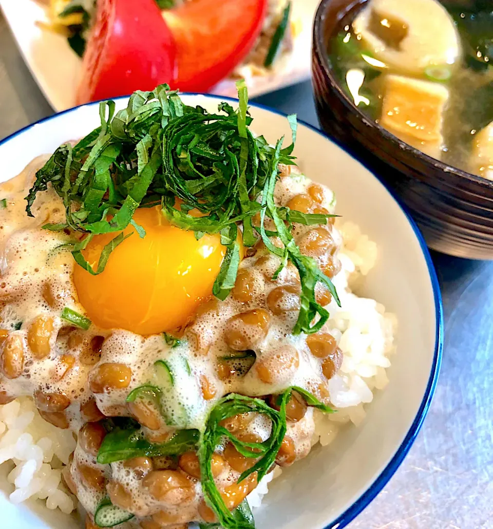 朝ごはん【大葉納豆ごはん☆】|SAKURA🌸さん