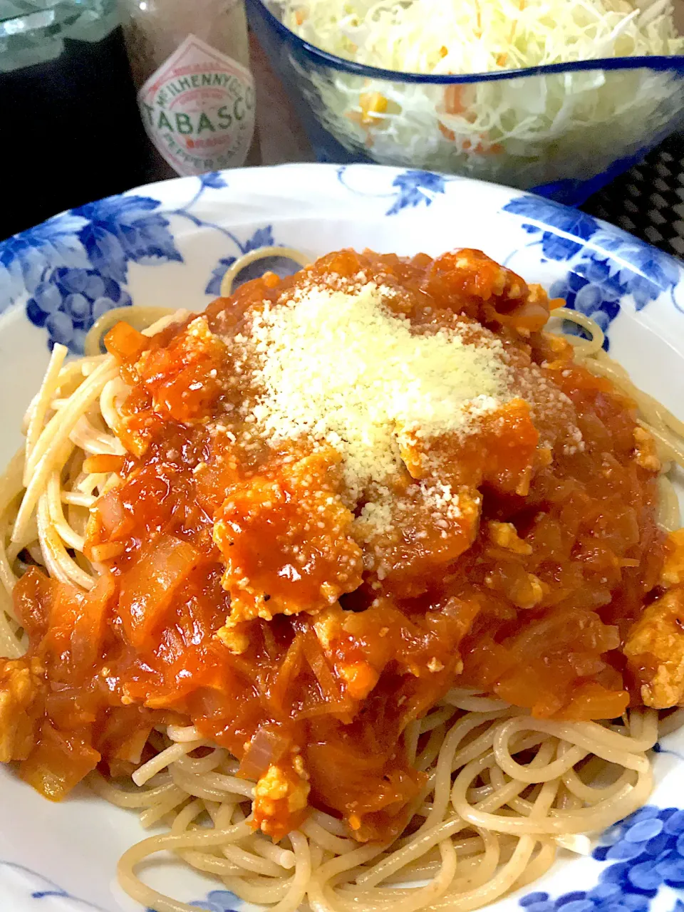 鶏ひき肉たっぷりミートソース🍝|ま〜てぃんさん