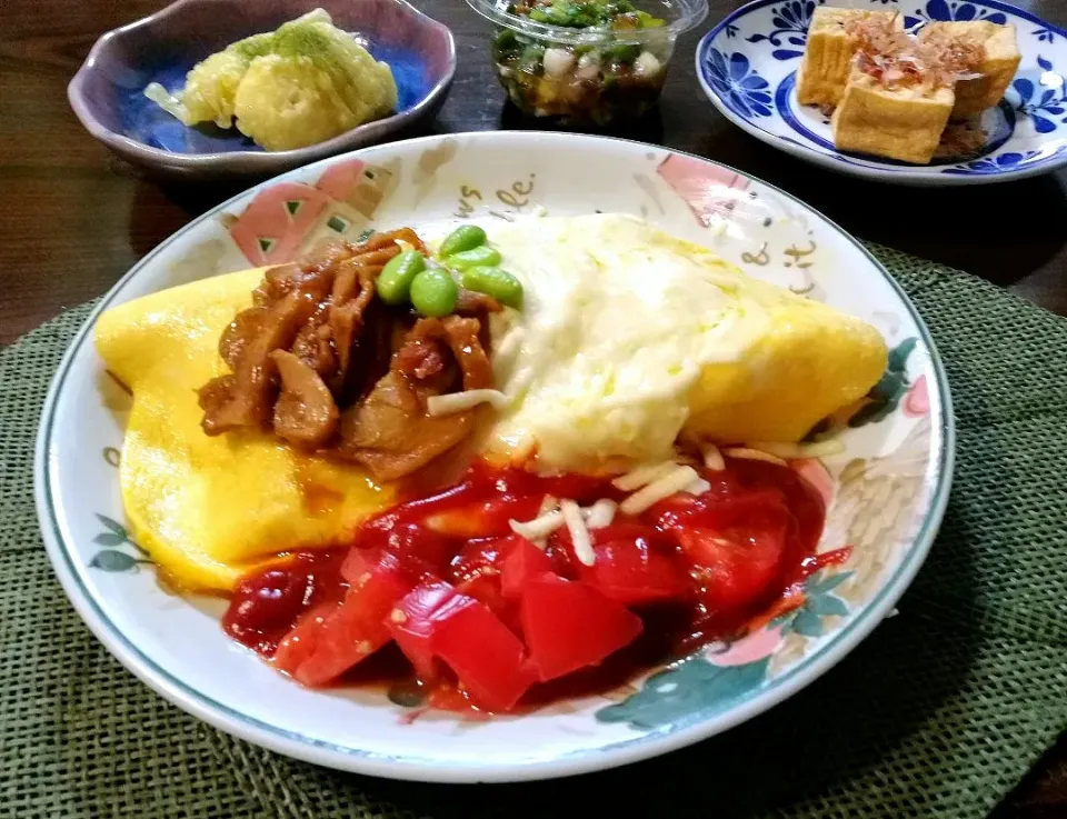 オムライスwith照り焼きチキン|hiroyoさん