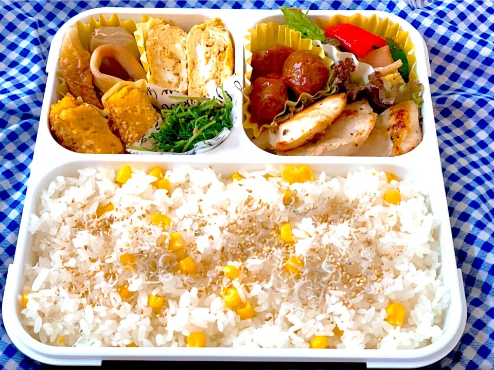 Snapdishの料理写真:チキンソテー弁当|たまごさん