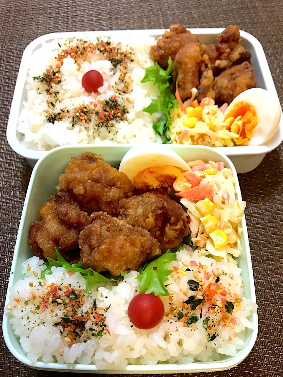 9/9🍱夫 私の分🍀手抜き唐揚げ弁当|🌹ゆぅ🌹さん