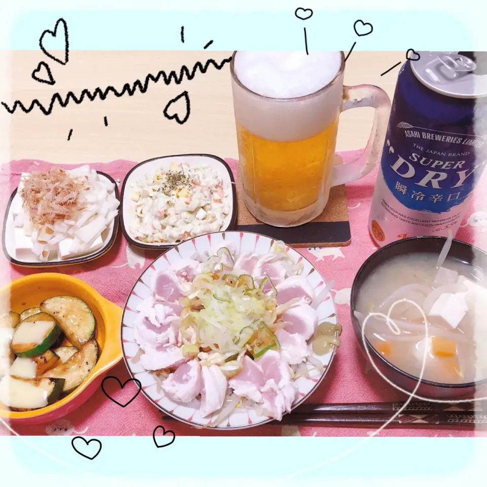 Snapdishの料理写真:９／９ ｍｏｎ 晩ごはん🍴＊○°|rinaronarさん