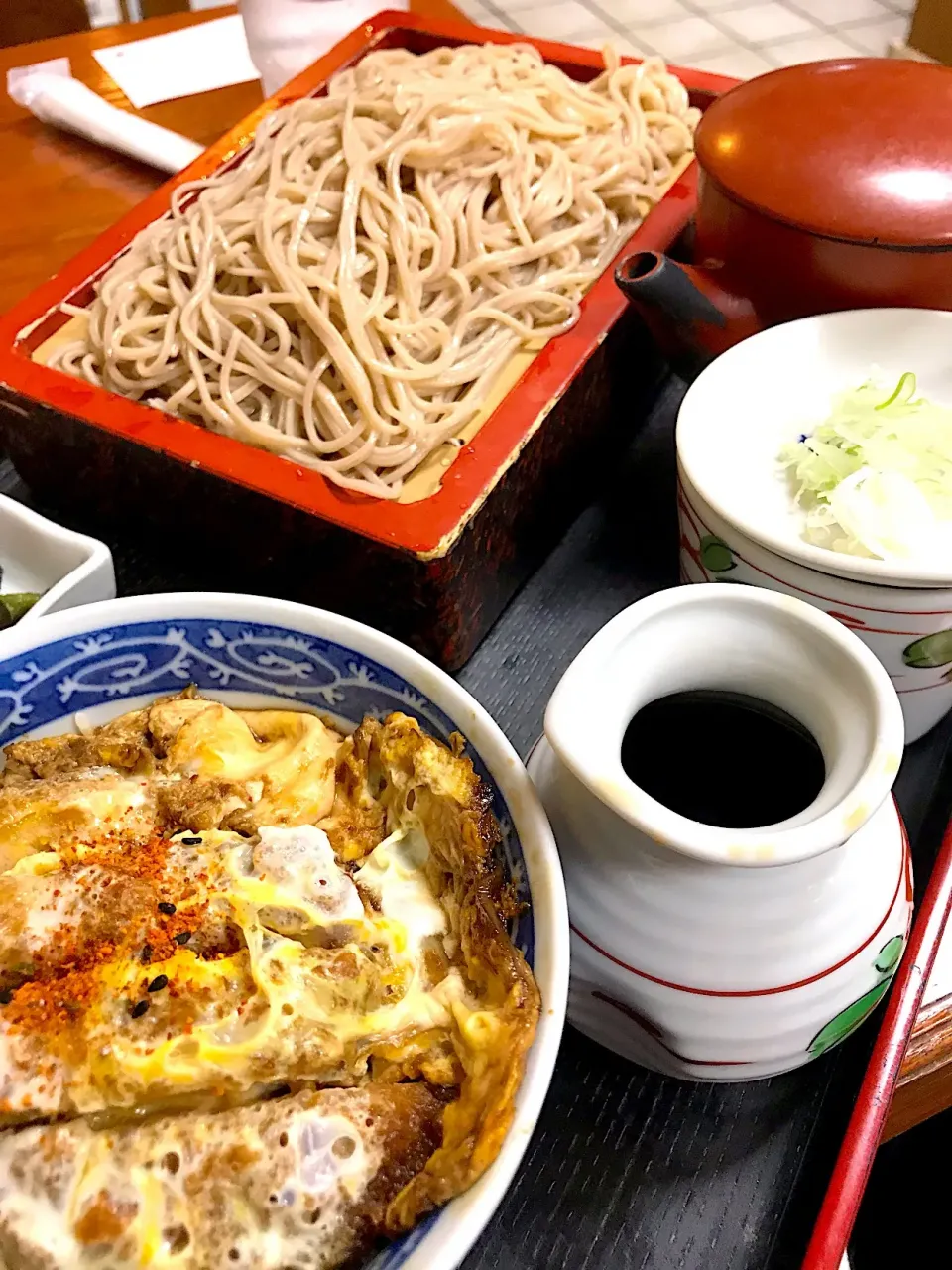 Snapdishの料理写真:もりそばとカツ丼！|Tomyさん