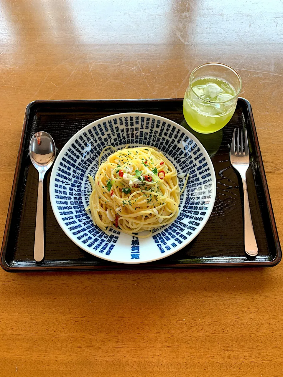 Snapdishの料理写真:ペペロンチーノ かいわれ入り|ひろさん