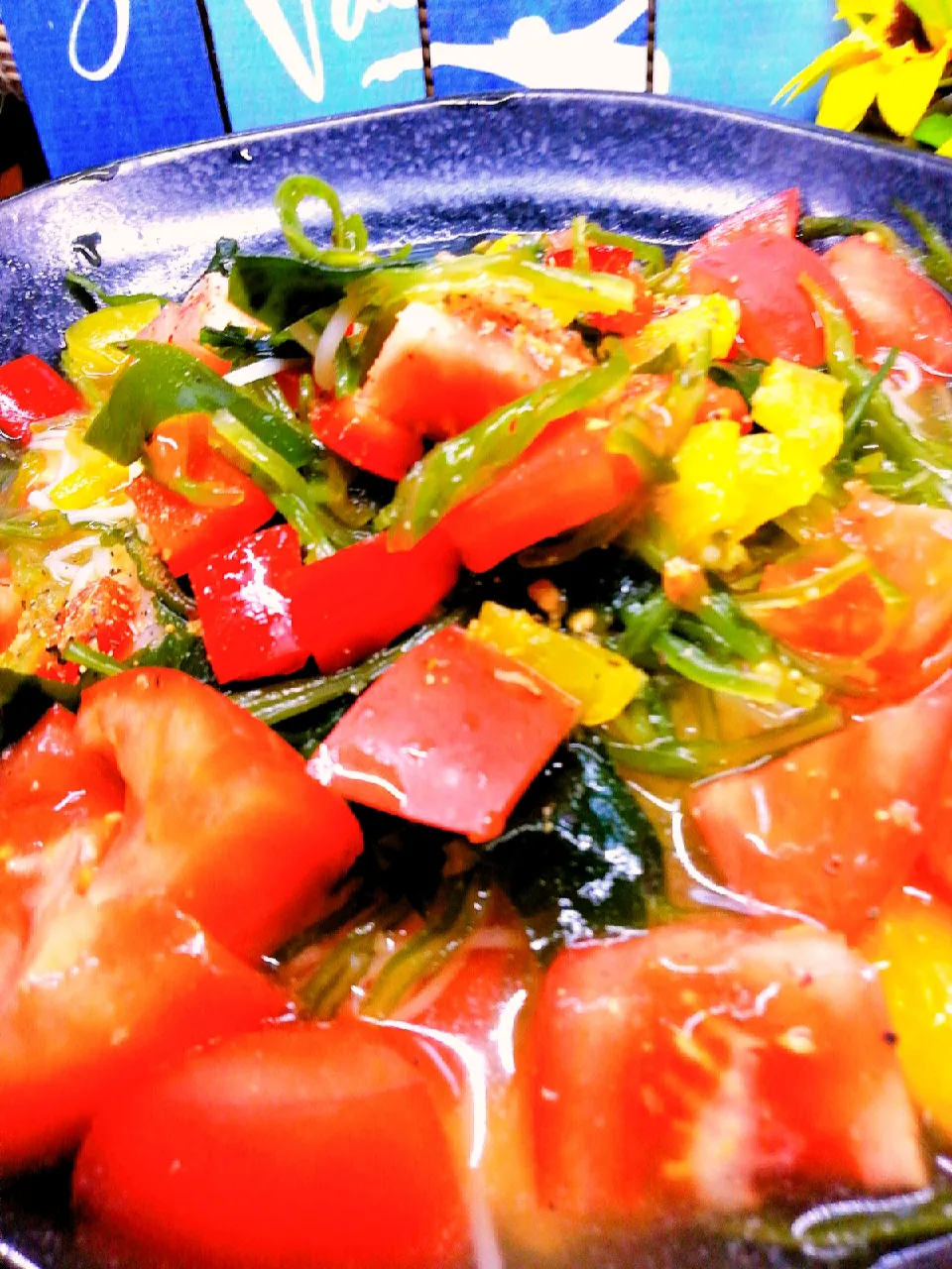 カッペリーニ風🍅トマトとワカメそうめん( ˘ ³˘)♥うま〜ぃ😍

昼間生放送　　鹿児島県枕崎おさかなセンターから

さかゑちゃんの、ストリートピアノ聴きながらlunch|ペンギンさん