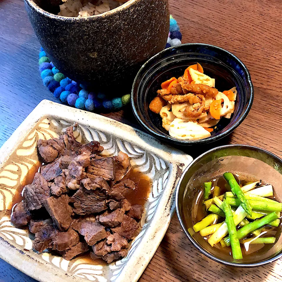 からあげビールさんの料理 安いステーキ肉で絶品ご飯のお供☆どウマイ牛肉の佃煮|モスグリーンさん