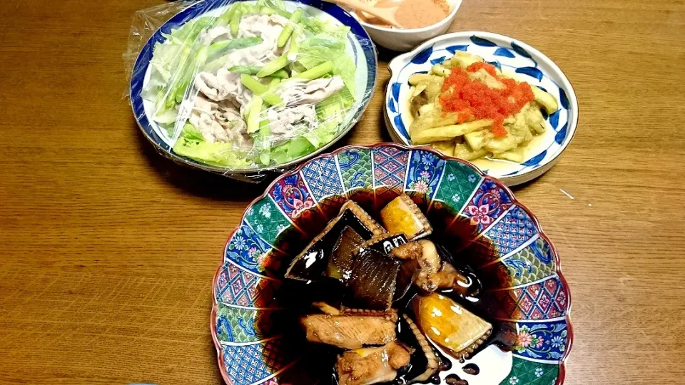 焼きナス、しゃぶしゃぶサラダ|Akiko Nakamotoさん