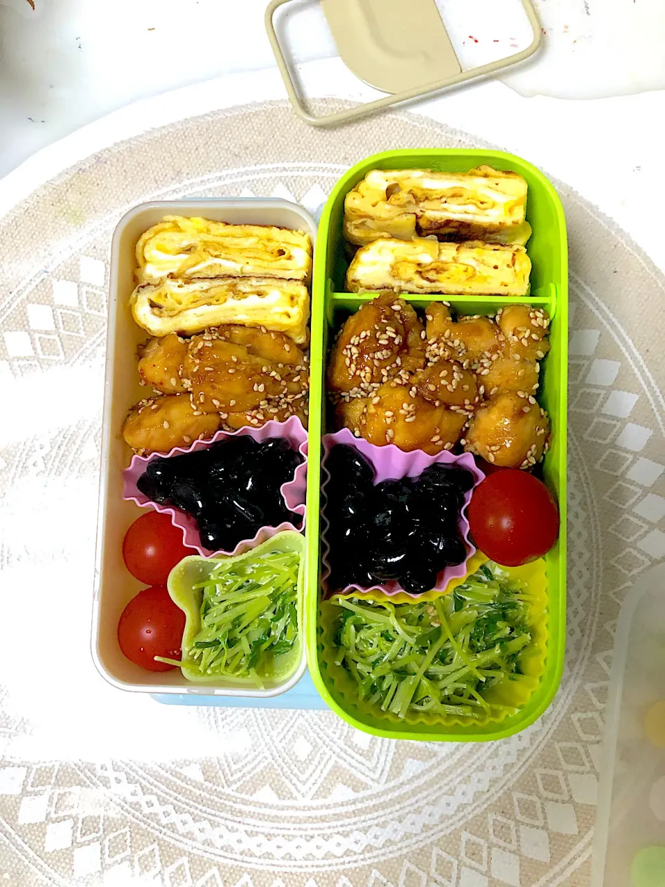 Snapdishの料理写真:ささみの甘辛焼き弁当|はちみりさん