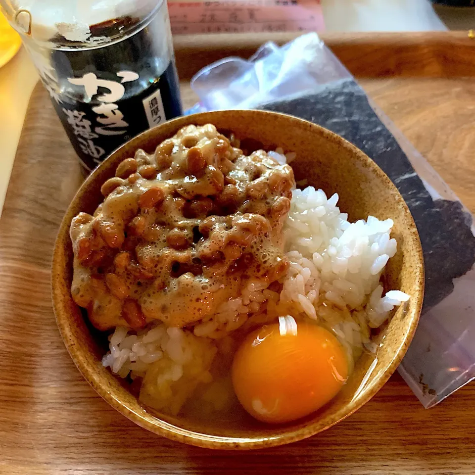 Snapdishの料理写真:納豆たまごごはん(◍•ڡ•◍)❤|いつみさん