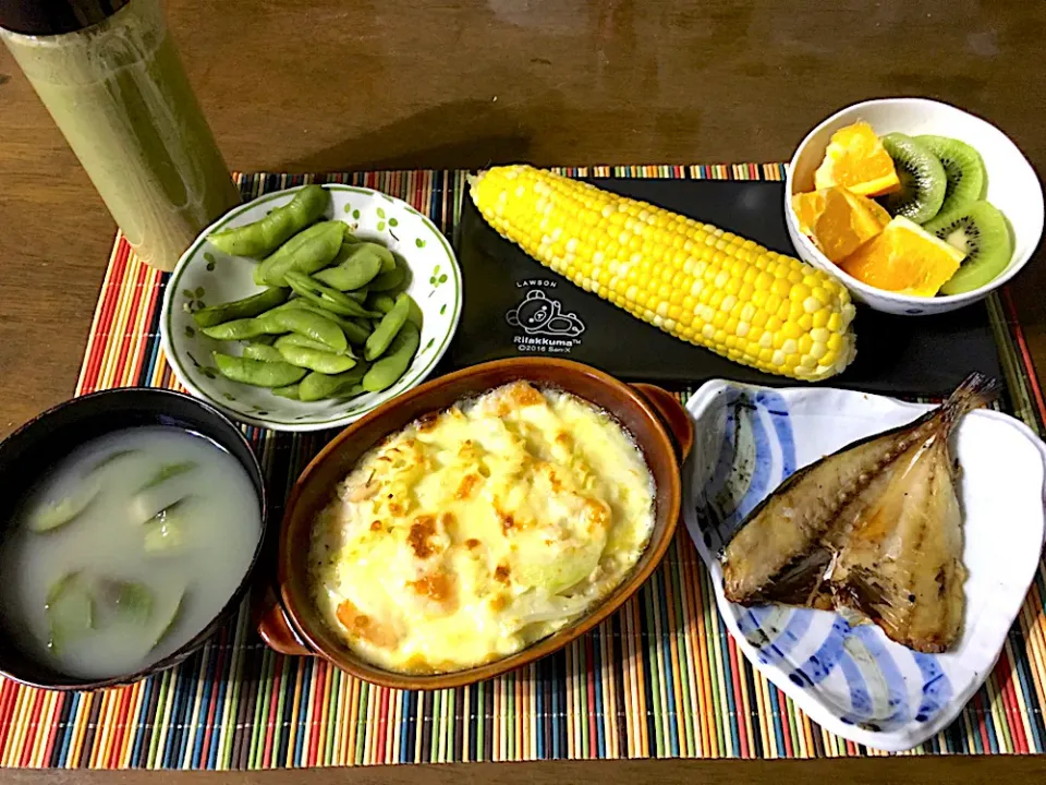 本日、夕ごはん🍽|太陽に向かってさん