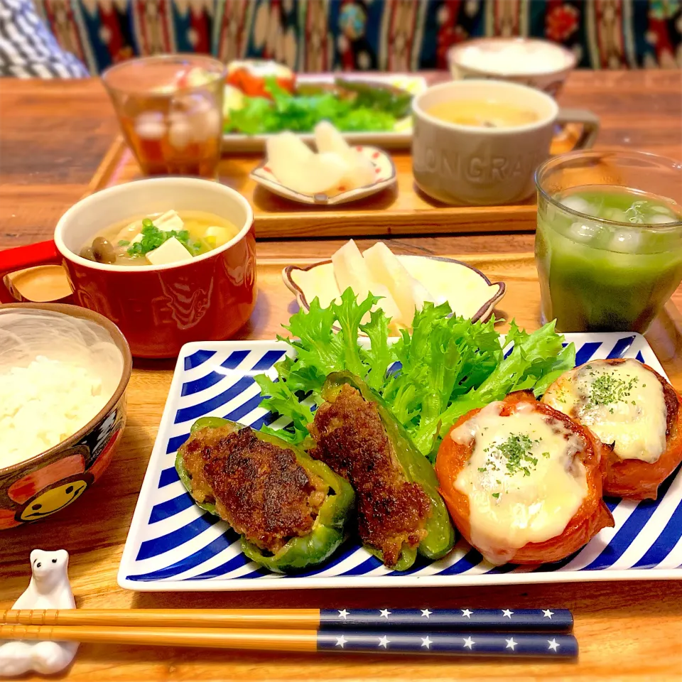 肉詰め定食|ともみさん