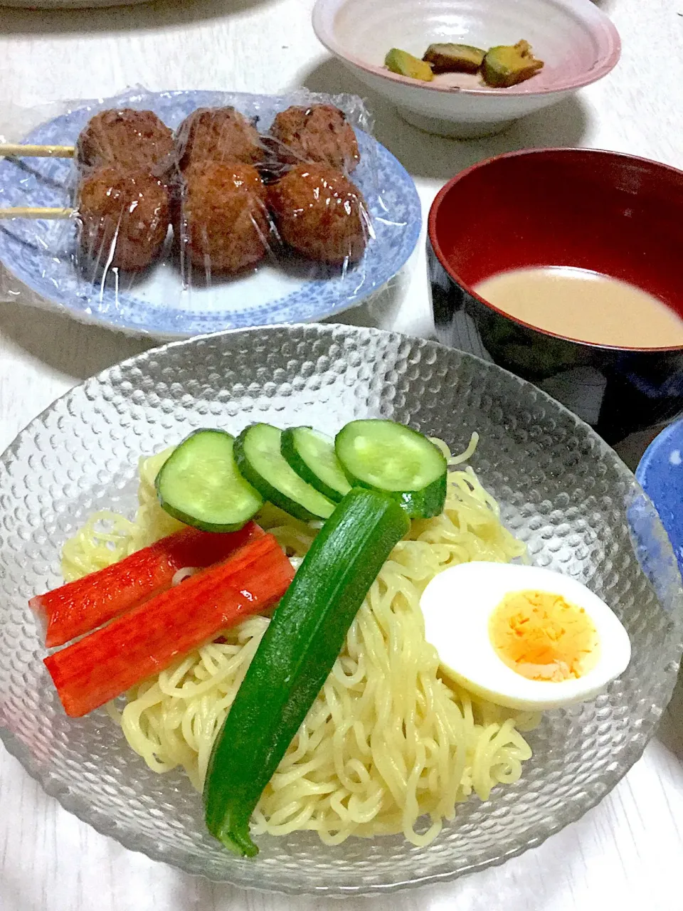 冷やしつけラーメン、つくね|Ayaさん