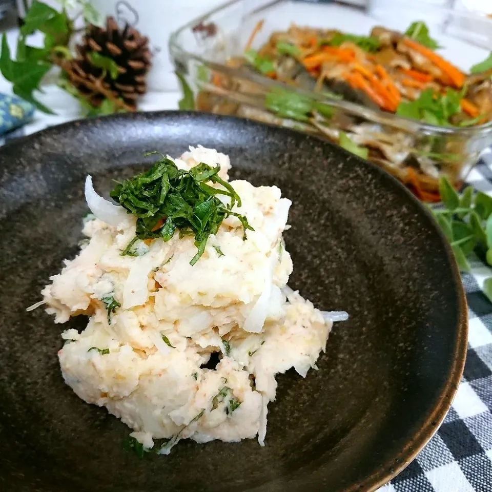 あいさんの料理 茗荷と大葉入りたらこポテトサラダ|とまと🍅さん