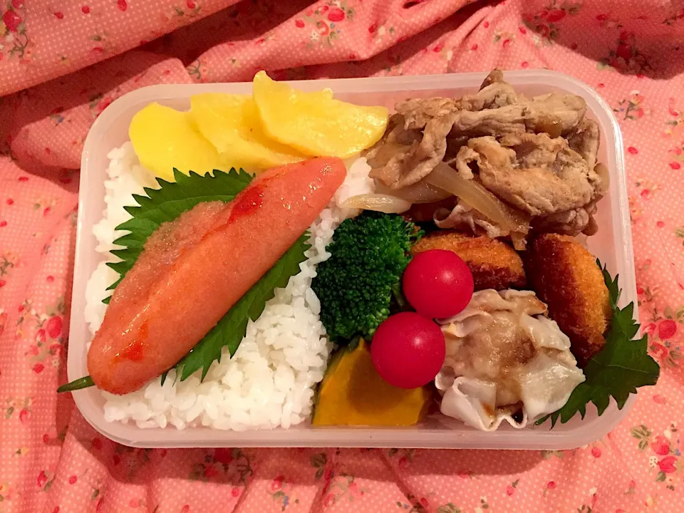 Snapdishの料理写真:2019年9月12日
旦那さんのお弁当🍱👨‍✈️👨‍🔧👷🏻‍♂️🚊✌️💪🏼💞❤️|Kodomo Cookingさん