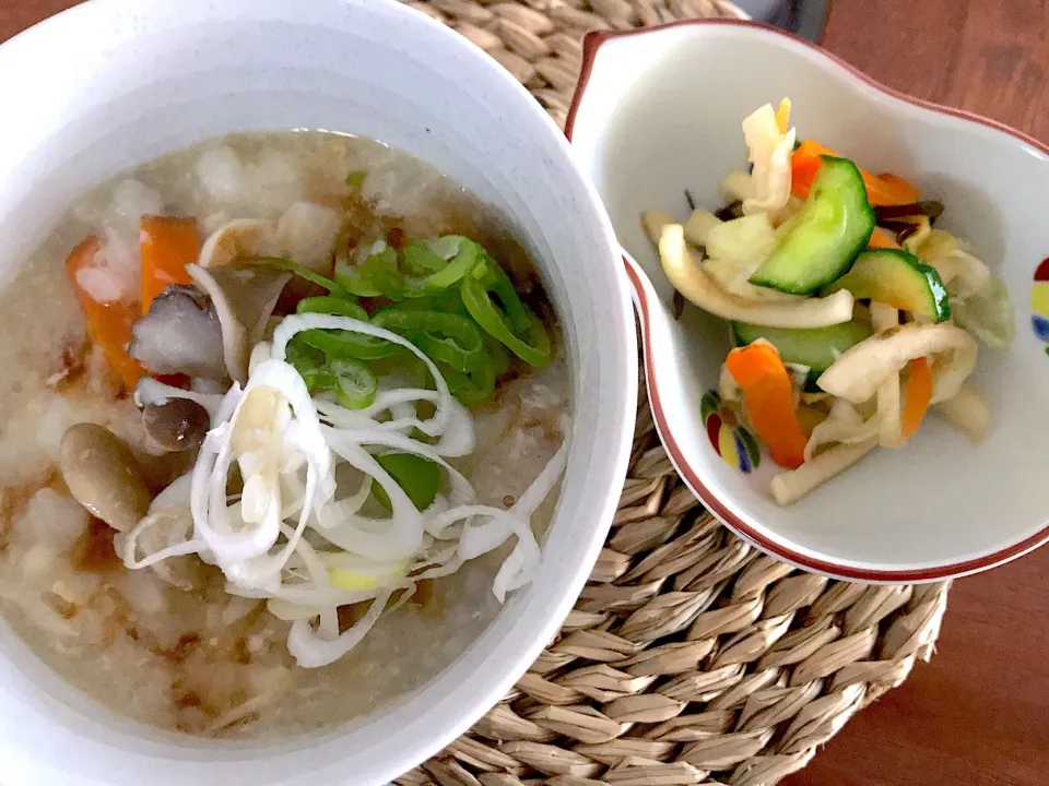 きのこ🍄雑炊🍚で体に優しい朝ごはん☀️           #菌活|めぐぐさん