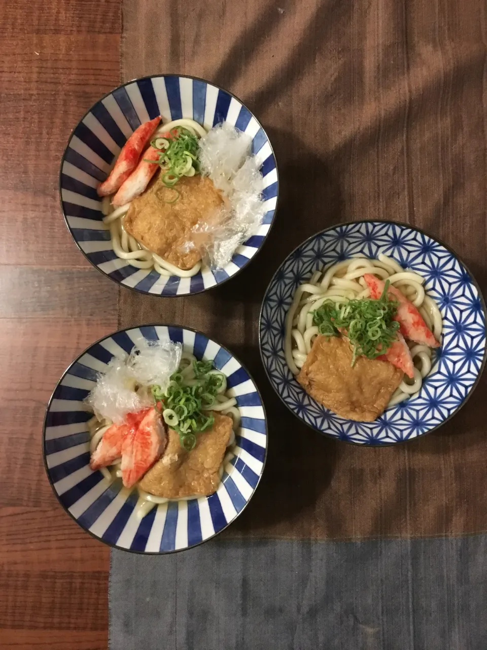 おうどんで夕食|千景さん