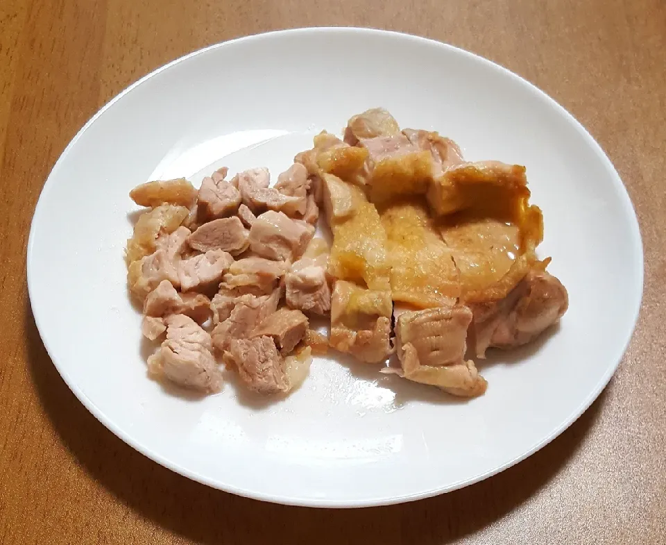 鶏モモ肉のお刻み食と普通食|ナナさん