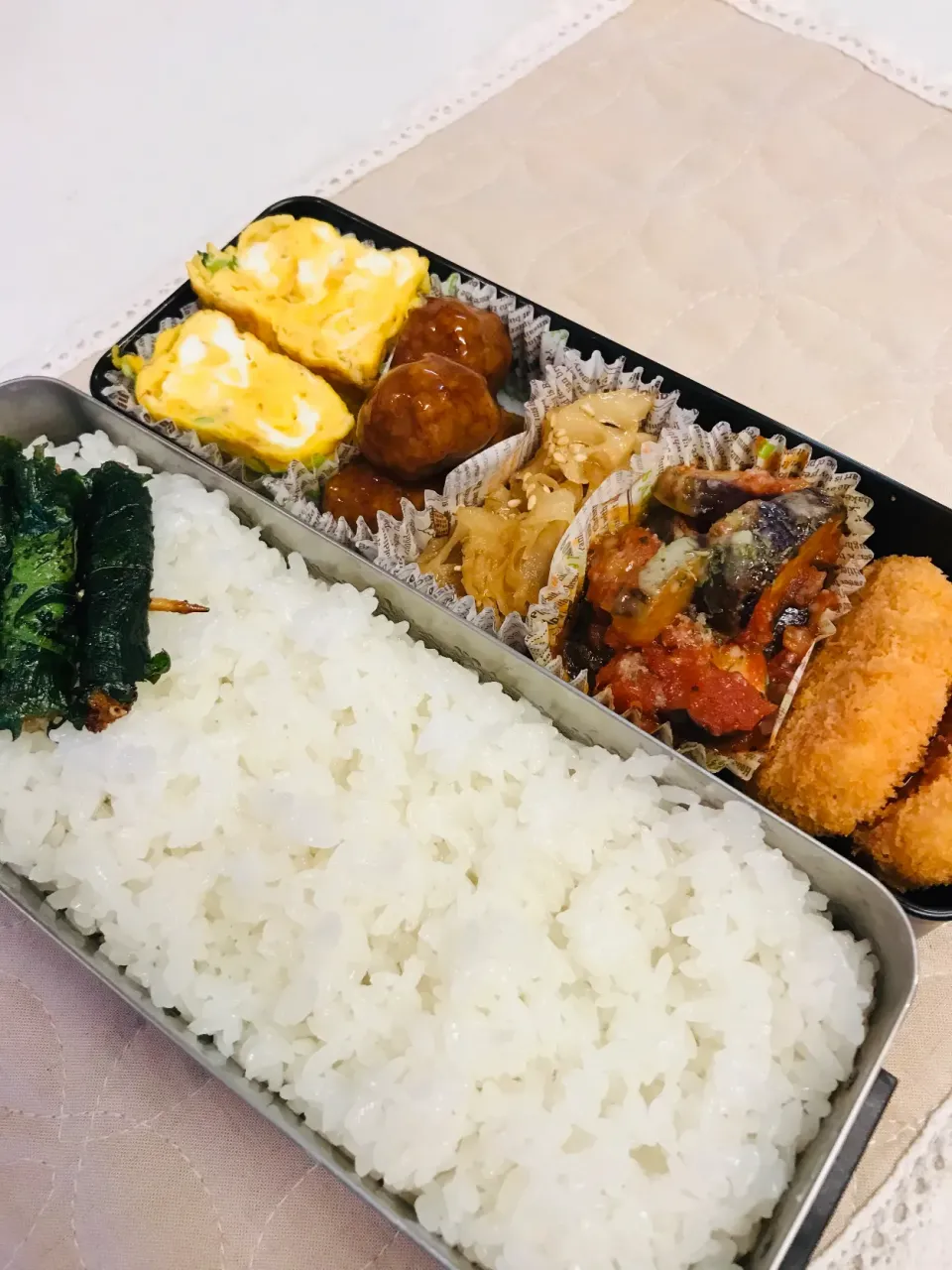 Snapdishの料理写真:高校生長男のお弁当🍱|だまさん