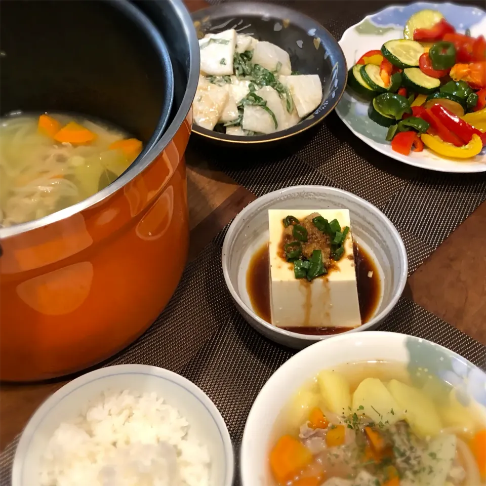 Snapdishの料理写真:今日は楽チンメニューづくし|𝕋𝕒𝕓𝕖𝕋𝕒𝕓𝕚長谷川葉子さん