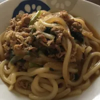 牛丼の残りで簡単肉うどん|sonomiさん