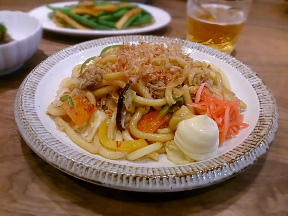 Snapdishの料理写真:焼きうどん|古尾谷りかこさん