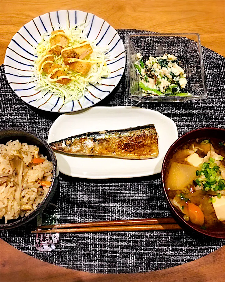 Snapdishの料理写真:今日の夜ごはん✨ 秋だよ〜🌾|ミッチ☆ママさん