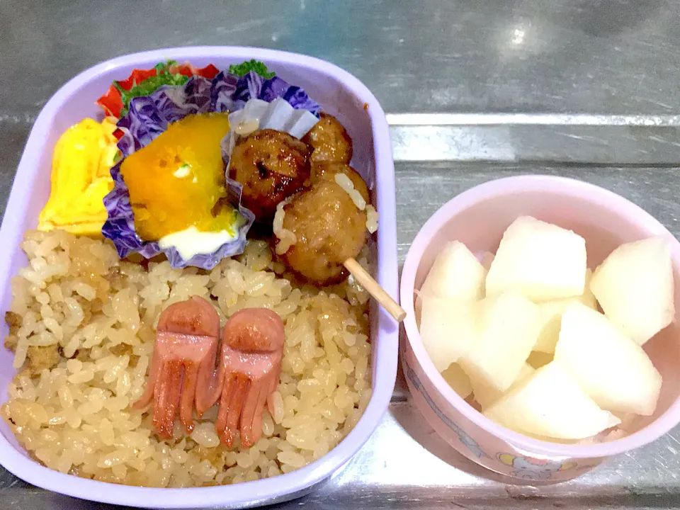 炊き込みご飯弁当♪|こーやさん