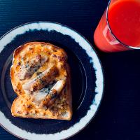 パリチキタママヨトースト😋