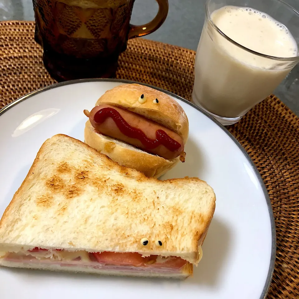 Snapdishの料理写真:朝ごぱん(ﾟ∀ﾟ)|nao子さん