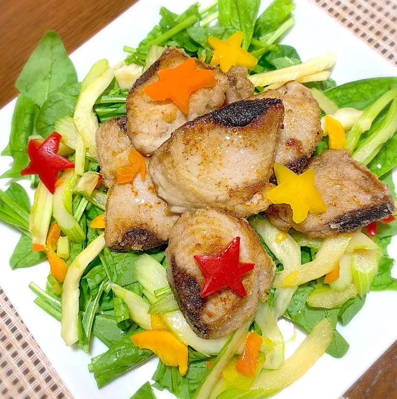 揚げカツオのサラダ|じゅんこさん