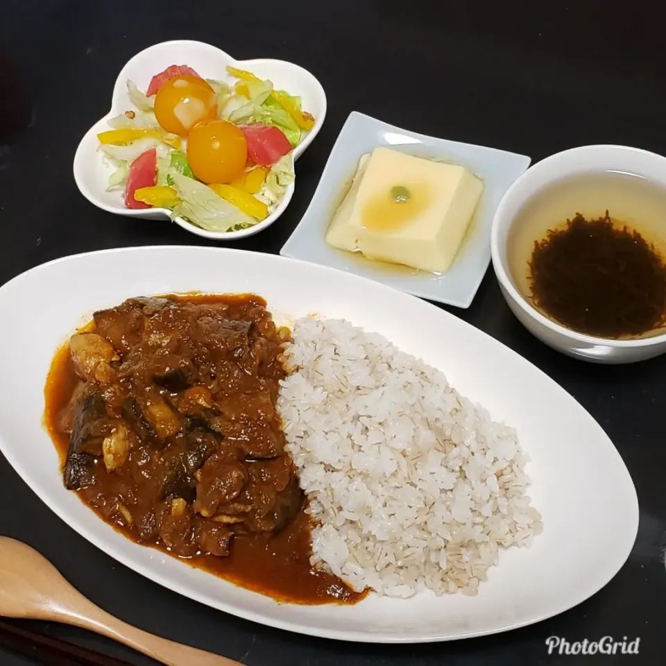 Snapdishの料理写真:茄子と豚肉の和風カレー|Yukiさん