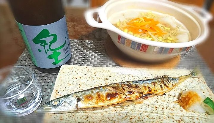 新物✨   秋刀魚    
 水餃子🍲
   特別純米  紀土  - KID-🍶|びせんさん