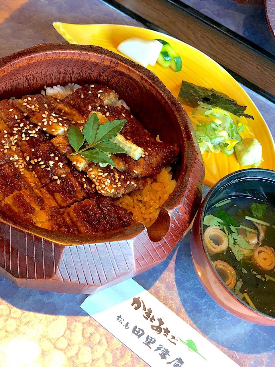 松島「田里津庵」の名物あなごのひつまぶし