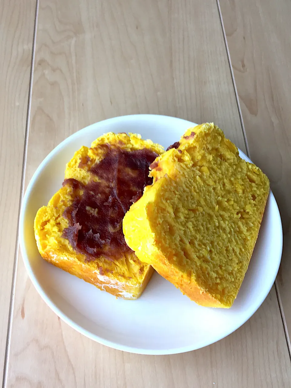 かぼちゃパンあんバターサンド☆|あーさん