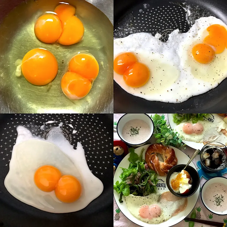 割っても割っても割っても双子卵🥚|noeさん