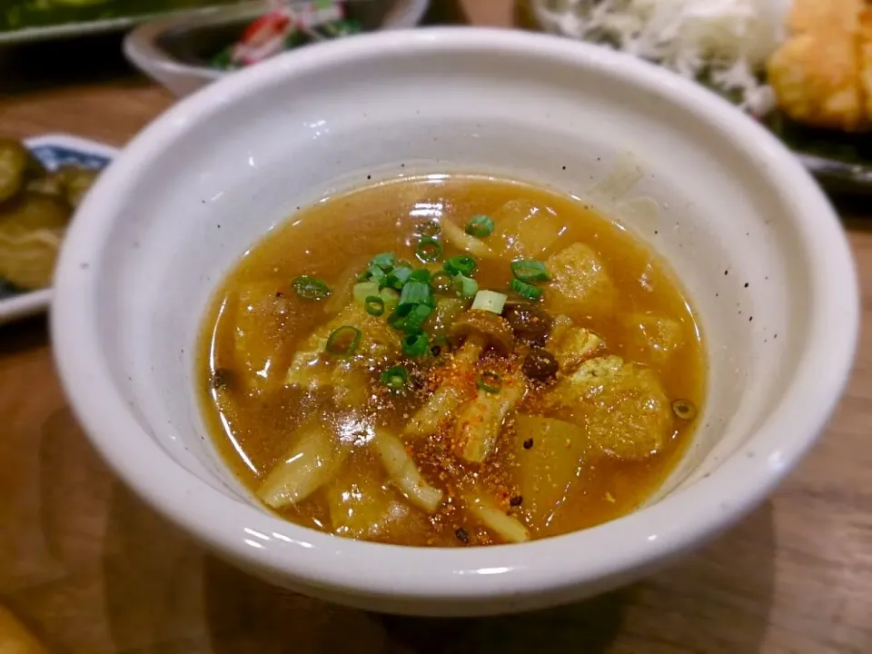 冬瓜と薄揚げの出汁カレー煮|古尾谷りかこさん