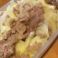 Snapdishの料理写真:焼肉丼塩ダレ味|濵名 晃司さん