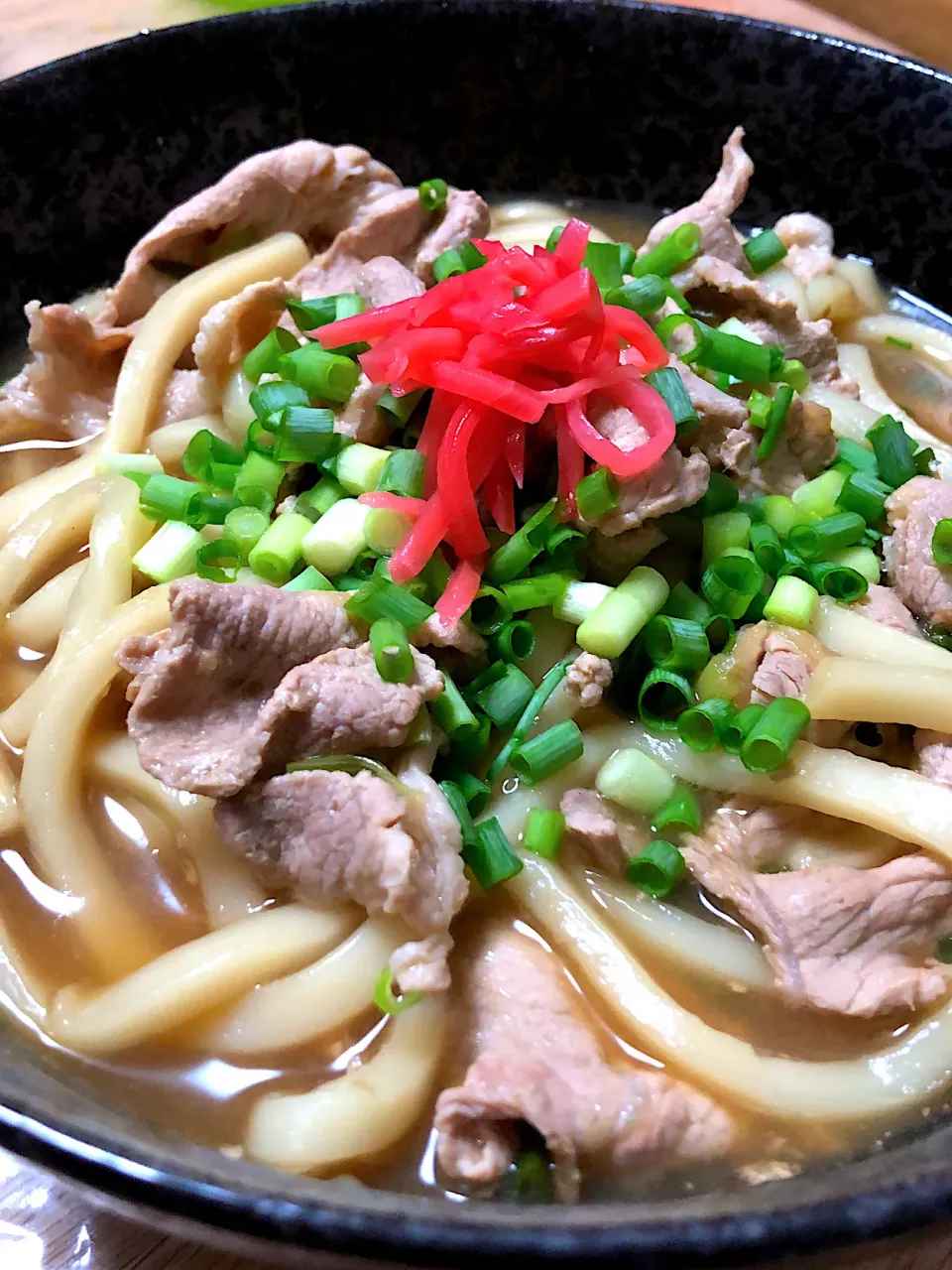 Snapdishの料理写真:生姜たっぷり肉うどん|ミウトおかんさん