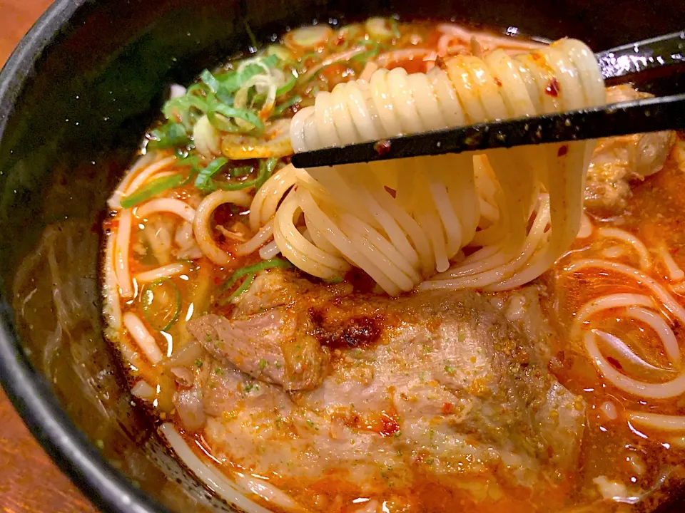 軟骨ソーキ辛味噌温麺4|半田手延べそうめんの店 阿波や壱兆さん