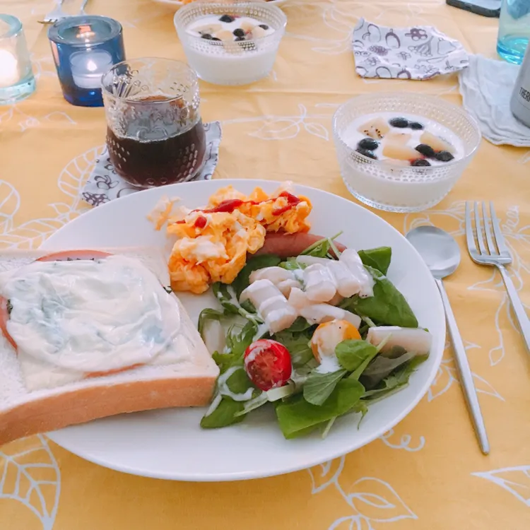 紫蘇ハムチーズトーストで日曜日の朝ごパン|gintanさん