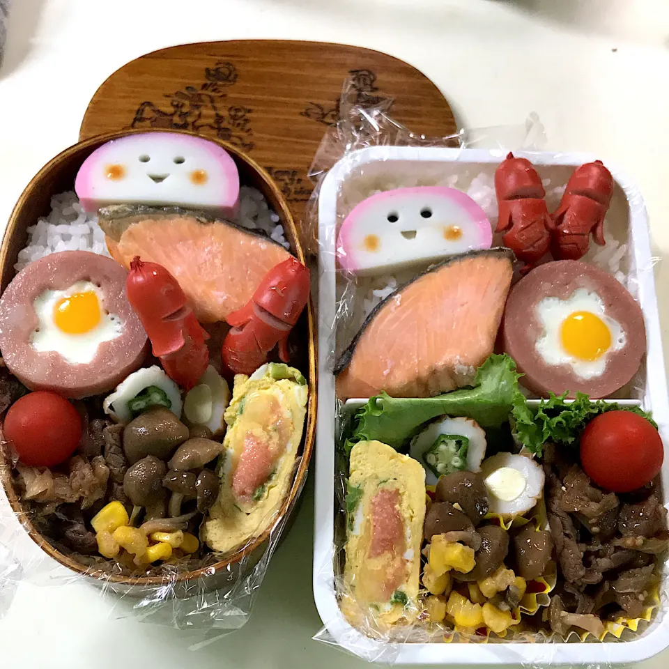 Snapdishの料理写真:2019年9月17日 ムスコ＆オレ弁当♪|クッキングおやぢさん