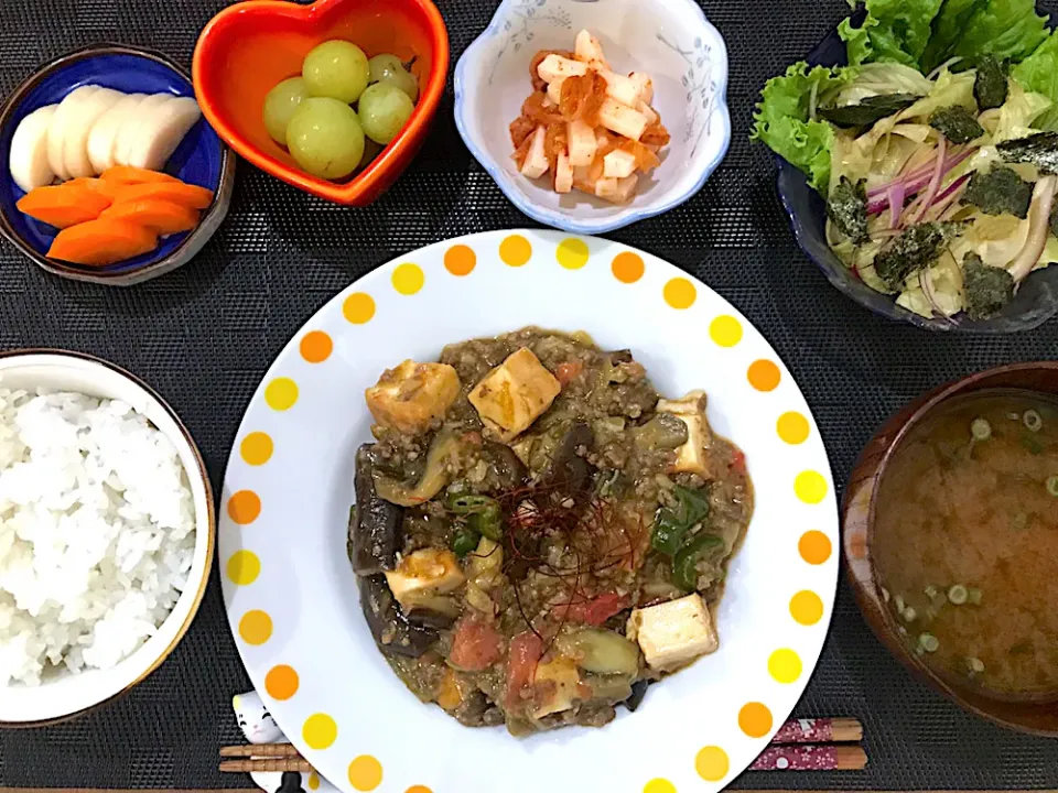 麻婆茄子定食|ゆうかさんさん